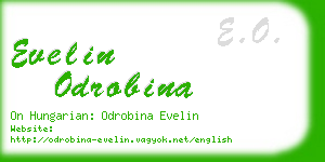 evelin odrobina business card